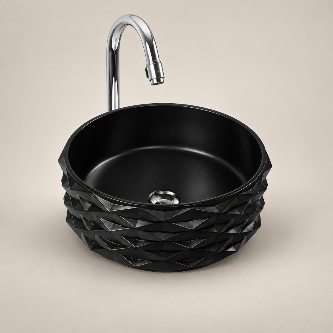 Bolo Bamboo Table Top Basin Wash Basin - My Home Studio